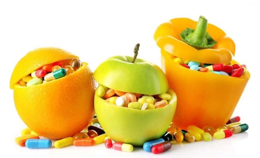vitamins for the effectiveness of vegetables and fruits